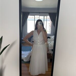 Karl Lagerfield White Sleeveless Dress